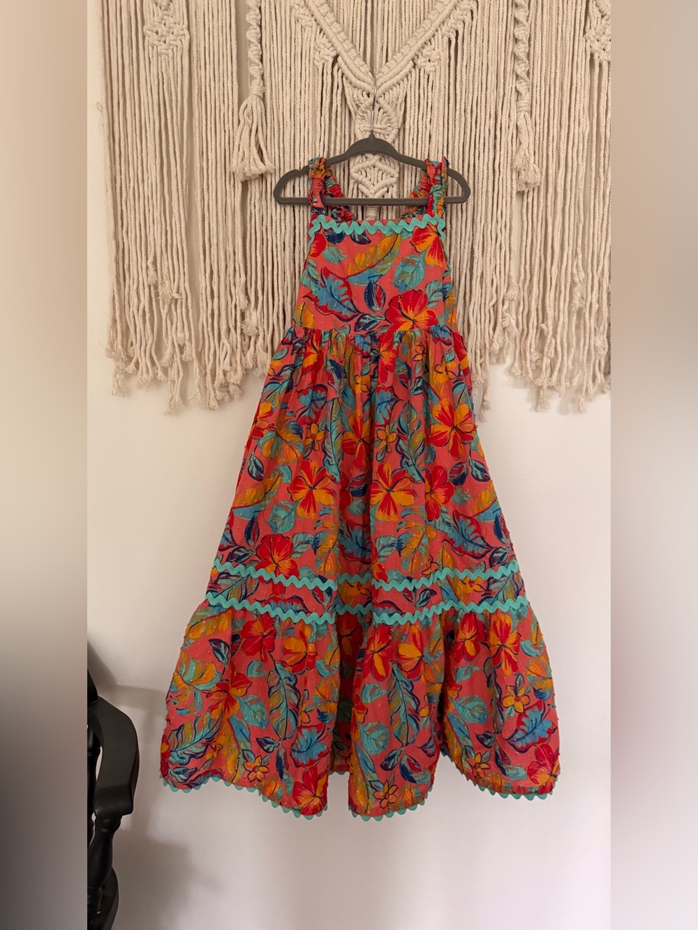 Vibrant floral maxi dress
